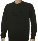 Black Lightweight Cotton Mix Sweatshirt