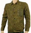 Ozeki Khaki Print Cotton Mix Jacket