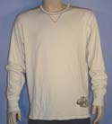 Mens Ozeki Almond & Beige Round Neck Cotton Mix Sweater