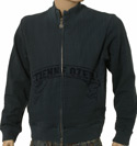 Ozeki Peacock Blue Full Zip Cotton Sweatshirt