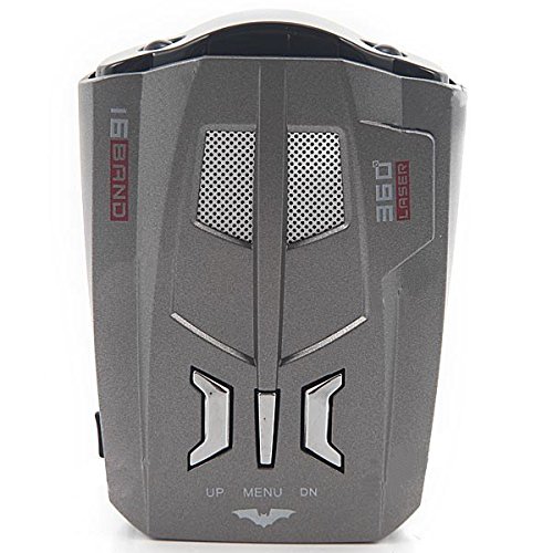 P4Yautoparts V9 16-band 360 Degree LED Screen Car Digital Radar Detector