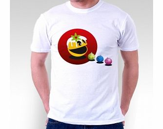 Christmas Pudding White T-Shirt Small ZT