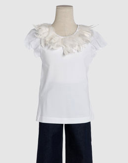 TOP WEAR Short sleeve t-shirts GIRLS on YOOX.COM