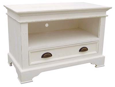 White TV Unit With Drawer Kristina