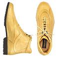 Pakerson Men` Sand Italian Hand Made Leather Ankle Boots
