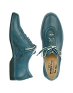 Pakerson Petrol Blue Italian Hand Made Calf Leather