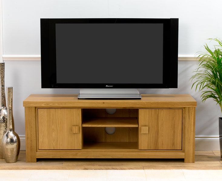 Oak 2 Door TV Unit