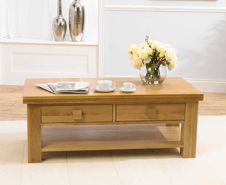 palermo Oak 2 Drawer Coffee Table