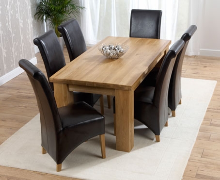 Oak Dining Table 200cm & 6 Palermo