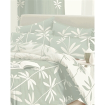 palm Green Quilt Cover Set Double