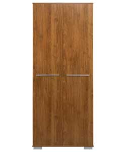 Palma 2 Door Wardrobe - Dark Maple