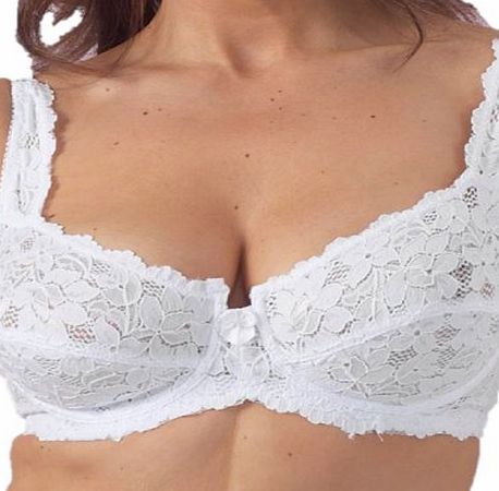 Panache Marlon Lace Bra BR426 White 38B