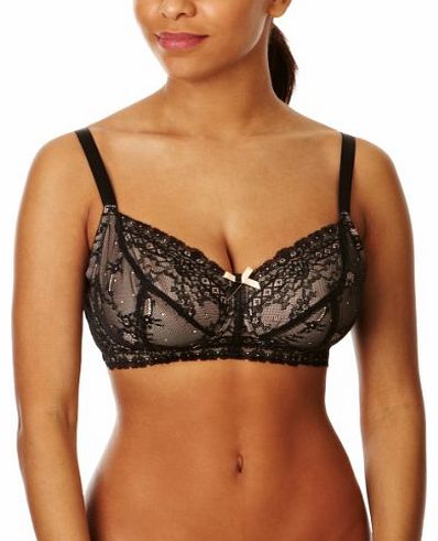 Panache Sophie Maternity Support Womens Bra Black/Nude 34F