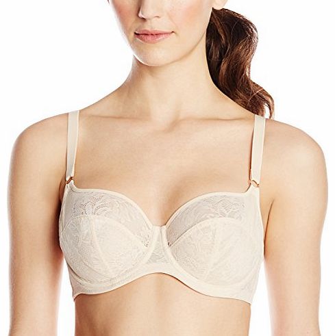 Womens Idina Balconnet Full Cup Plain Everyday Bra, Beige (Latte), 34E