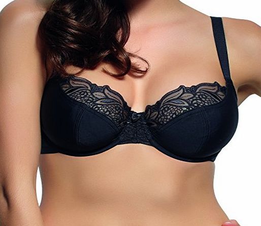 Panache Womens Melody Balconette Bra Black 34HH