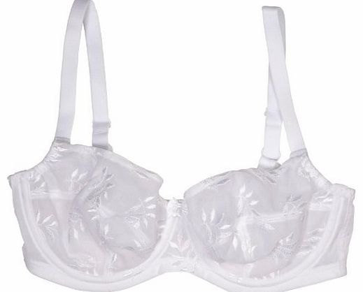 Womens Tango II Balcony Bra White 3251 Balc 34FF