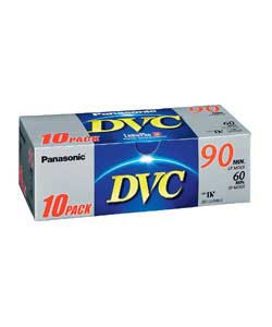 panasonic 60 Mins Minu DV Tape 10 Pack