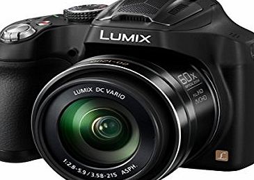 Panasonic DMC-FZ72EB-K Lumix Bridge Camera - Black (16.1MP, Super Telephoto 60x Optical Zoom, 20mm Ultra Wide Angle Lens)