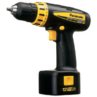 Panasonic EY6105YQW 12v Cordless Compact Pro Drill Driver   2 Batteries 1.2Ah