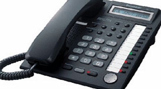 Panasonic KXT7730EB 12 Key Hands Free Display Telephone - Works with KXT206E and KXTA624 Telephone Systems - Black