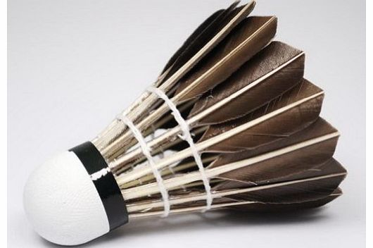 Panda Superstore Set of 12 Black Feather Badminton Shuttlecocks Championship Shuttlecocks