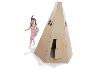 Cardboard Teepee