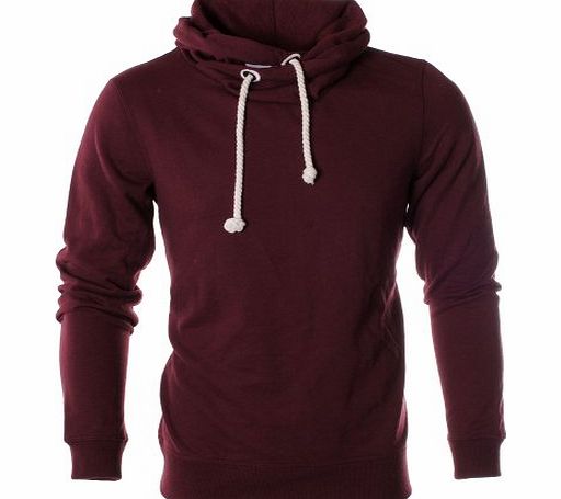 Paramount Funnel Neck Regular Fit Hoody - Burgundy S