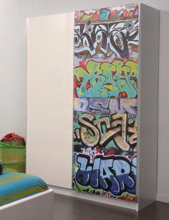 Parisot High Tek 3 White Graffiti Wardrobe