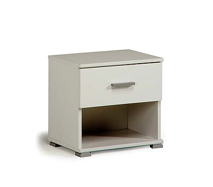 Parisot Meubles Inigo Bedside Cabinet in White