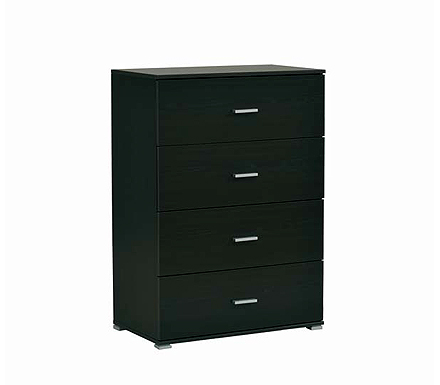 Parisot Meubles Inigo High 4 Drawer Chest in Wenge