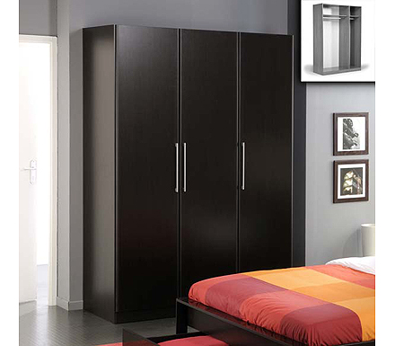 Parisot Meubles Jay 3 Door Wardrobe in Wenge