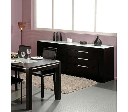 Parisot Meubles Matrix 12 Drawer Sideboard in Wenge