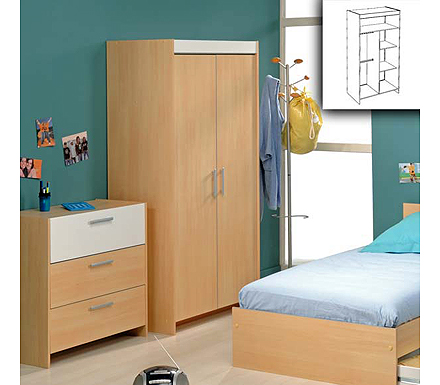 Parisot Meubles Noodle Teen Wardrobe