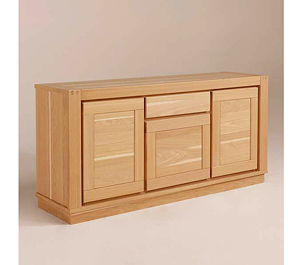 Parisot Meubles Oran Oak 3 Door Sideboard