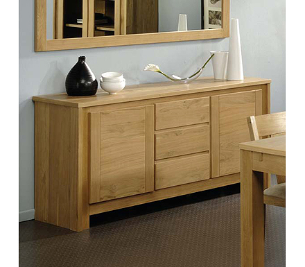 Parisot Meubles Oswold Oak 3 Door Sideboard