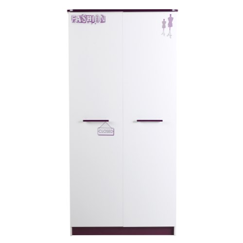 Parisot Meubles Parisot Fashion 2 Door Wardrobe in Megeve White