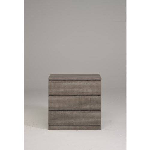 Parisot Meubles Parisot Home 3 Drawer Chest in Liquorice and Oak