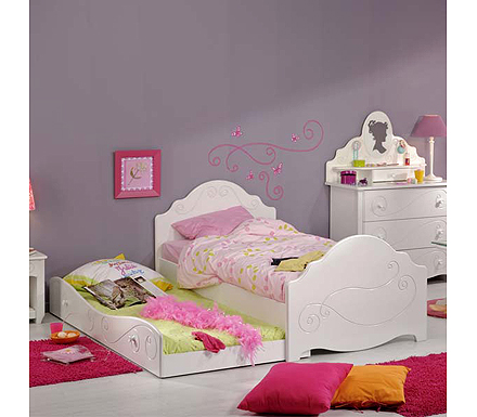Polyanna White Trundle Guest Bed