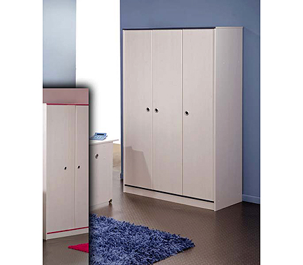 Snoopy Pink or Blue 3 Door Wardrobe