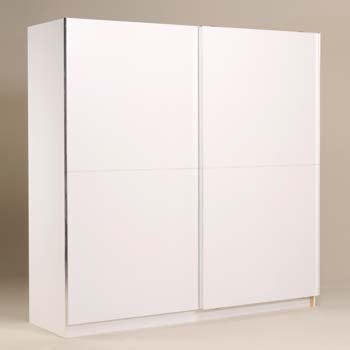 Parisot Meubles Zenza Sliding 2 Door 4 Shelf 3 Drawer Wardrobe