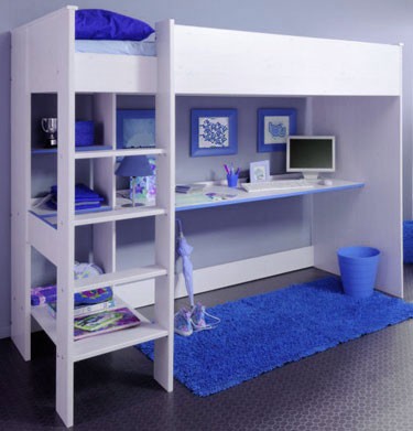 Parisot UK Smoozy Blue High Sleeper Bunk Bed For Boys