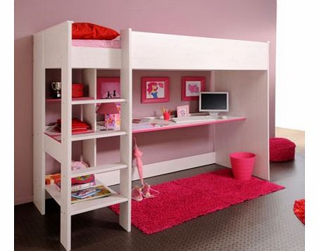 Parisot UK Smoozy Pink High Sleeper Bunk Bed