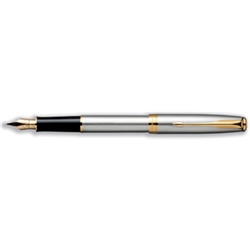 Sonnet Fountain Pen Gold Trim Stainless