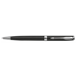 Sonnet Lacquer Deep Black Ball Pen Chrome