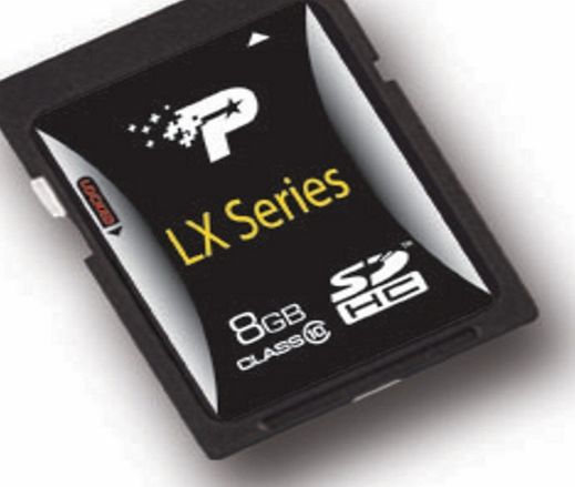 Patriot PSF8GSDHC10 SD 8 GB LXserie SDHC Cl10PAT