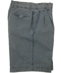 Paul & Shark Denim Worn Effect Zip Fly Cotton Shorts