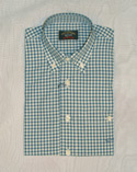 Paul & Shark Kids Blue Gingham Check Check Long Sleeve Cotton Shirt