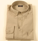 Paul & Shark Mens Beige Button Down Collar Long Sleeve Cotton Shirt