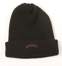 Paul & Shark Mens Black Ribbed Knitted Hat