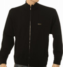 Paul & Shark Mens Paul & Shark Black Ribbed Full Zip Wool Sweater